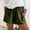 Army Green, variant on ITSAME Womens Plus Size Shorts, Loose Elastic Waist Cotton Linen Casual Shorts with Pockets Black 4XL