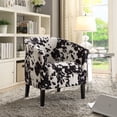thumbnail image 3 of Linon Sadie Black Udder Madness Club Chair, 19.5 inch Seat Height, 3 of 4