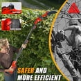 thumbnail image 5 of 2-in-1 Electric Pole Saws for Tree Trimming, 6 Inch Cordless Pole Saw Battery Powered & Mini Chainsaw, Red, 5 of 6