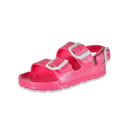 

First Steps Girls Glitter Sandals - hot pink 7 toddler