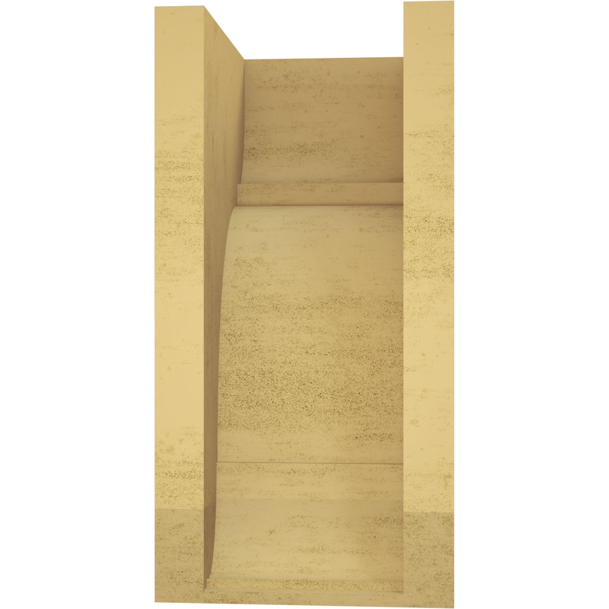 9"W x 9"D x 18"H Wide Bryant Rough Cedar Woodgrain TimberThane Corbel, Primed Tan