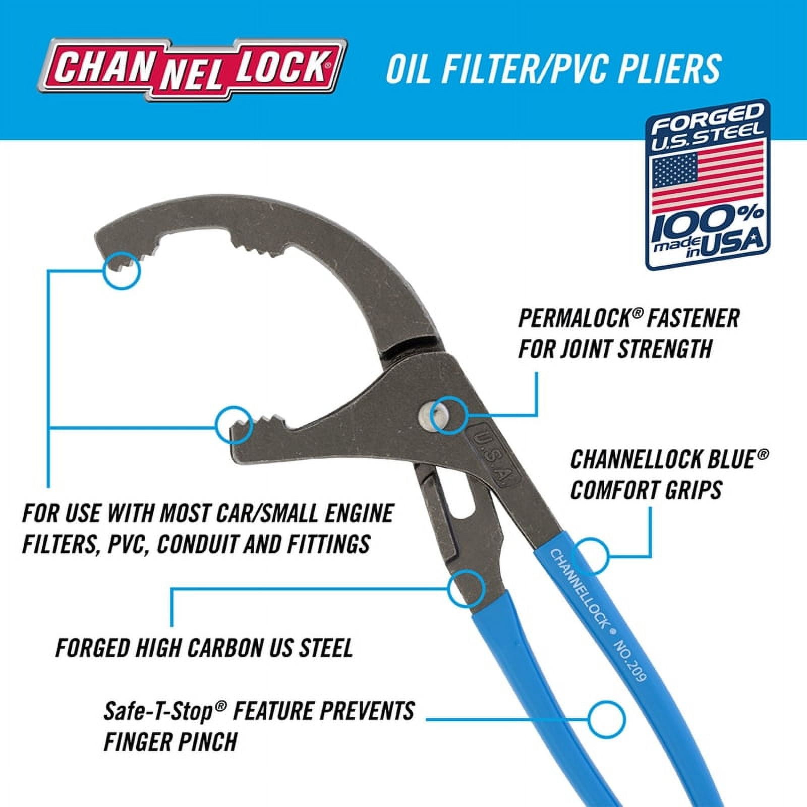 Channellock 215 15.5 in. Oil Filter PVC Plier Walmart