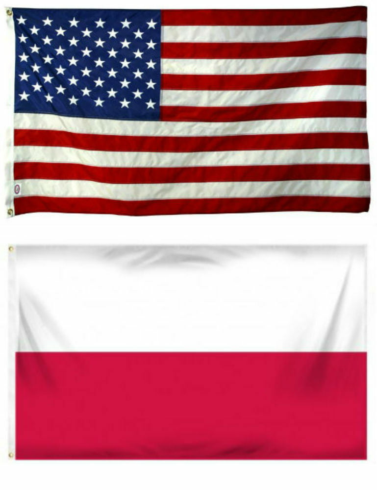 2x3 2'x3’ Wholesale Set 2 Pack USA American & Austria Eagle Flag Banner 