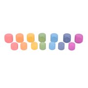 TickiT Rainbow Wooden Cubes - Set of 14 - 7 Different Colors - For Ages 10m+ - Loose Parts Wooden Toy for Babies and Toddlers