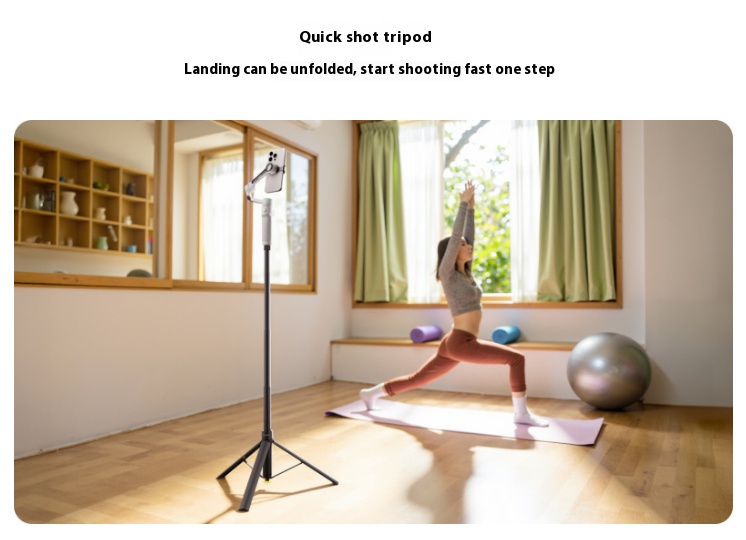 Quick Release Camera Tripod - Bigcan 1.1m Lightweight Travel Tripod Stand with 1/4" Mount, Stable Foldable Pole for Vlogging, Live Streaming, Outdoor Use