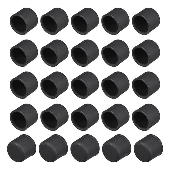 Silicone RCA Port Anti-Dust Stopper Cap Cover Black 20 pcs