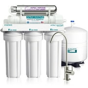 APEC Water Systems Top Tier UV Ultra-Violet Sterilizer 75 GPD 6-Stage Ultra Safe Reverse Osmosis Drinking Water Filter System (Essence ROES-UV75-SS)