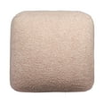 thumbnail image 4 of Ox Bay Parker Square Taupe Solid Indoor Pouf Ottoman, 18"H x 18"W, 4 of 9