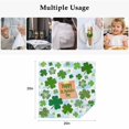 thumbnail image 5 of St. Patrick's Day Cloth Napkins, Green Lucky Shamrock Leaves Cloud Blue Washable and Reusable Dinner Napkins Set of 6, Table Napkin for Kitchen Party Birthday Wedding Hotel Housewarming 20"x20", 5 of 9