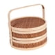 thumbnail image 3 of Cesta de bambú, cesta de regalo, portátil de doble capa con tapa, contenedor de transporte de viaje para frutas, pasteles, aperitivos, 3 of 9