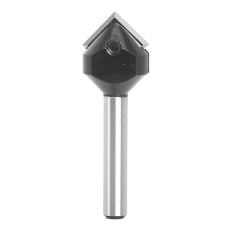 

GLFILL 1Pc Insert Style Carbide V Groove 90°Single Flute Ruter Bit Milling Cuttters