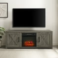 thumbnail image 6 of Crosley Furniture Gordon 58" Low Profile Tv Stand W/Fireplace Graywash, 6 of 6