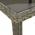 thumbnail image 5 of vidaXL 9 Piece Garden Dining Set with Cushions Grey Poly Rattan, 5 of 5