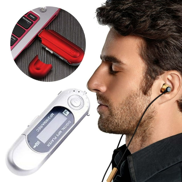USB Direct Plug In MP3 Player - 4GB/8GB, FM Radio, Replaceable Battery
