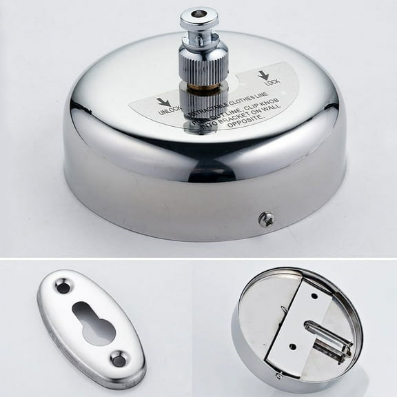 INTBUYING Retractable Single Clothes Line SUS304 Clothes Dryer Laundry for Indoor Outdoor 9.2 feets