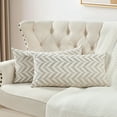thumbnail image 7 of Home Soft Things Arusha Jacquard Chenille 2 Piece Throw Pillow Cover Set - Silver - 14" x 26", 7 of 7