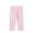 Pink, variant on TIREOW Girls Capri Leggings Thin and Breathable Elastic High Waisted Leggings 3/4 Length Footless Stretchy Outerwear Leggings