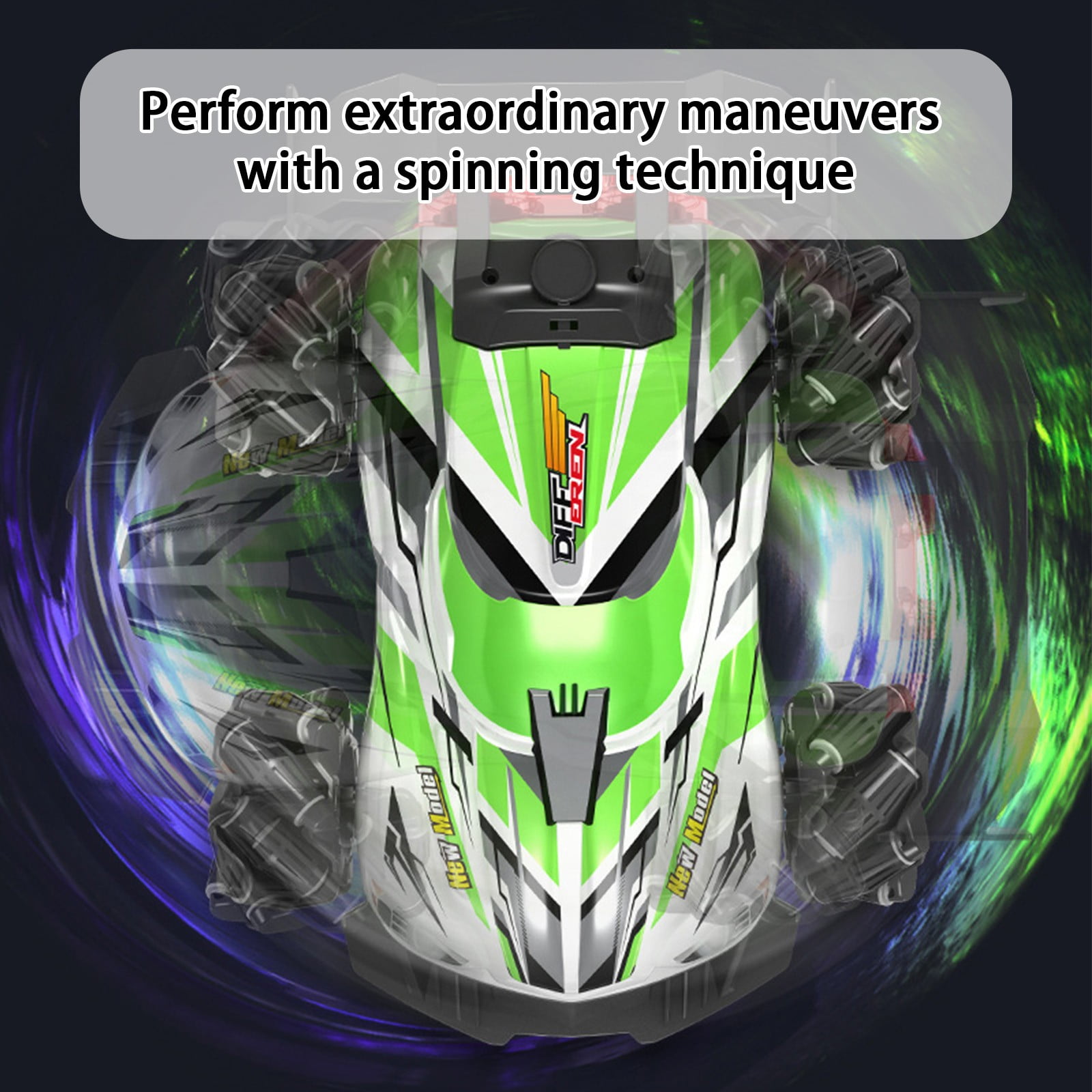 Viflosae Outside Toys Portable & Travel-Friendly Spray Lighted Car , Wireless Remote Control Drift Racing Car ,sportiness Music Car , Rechargeable Off-road Running Car Toys