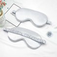 thumbnail image 3 of Unisex Sleeping Mask Block Out Light Silk Rest Relax Sleep Aid Mask Blindfold, 3 of 5