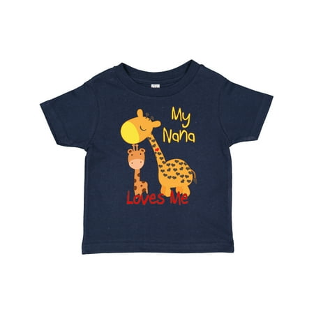

Inktastic My Nana Loves Me Giraffe Boys or Girls Toddler T-Shirt