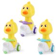 thumbnail image 1 of Juguete de dibujos animados Pequeño juguete de pato amarillo alimentado por fricción Juguetes para empujar y llevar para niños y niñas Edad 1 2 3 Regalo ideal para bebés y niños 3PCS brillar Juguete, 1 of 6