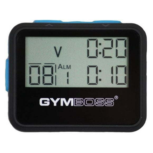 Cronómetro y Temporizador de Intervalo Gymboss SOFTCOAT Negro/Azul