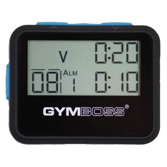 Cronómetro y Temporizador de Intervalo Gymboss SOFTCOAT Negro/Azul