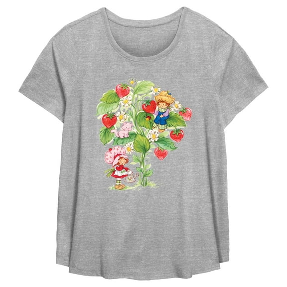 Women's Strawberry Shortcake Berry Tree Graphic T-Shirt