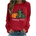 thumbnail image 6 of SOOMLON Womens Halloween Costumes Gothic Clothing Halloween Women Long Sleeve Pumpkin Skeleton Sweatshirt Crewneck Pumpkin Top Witchy Clothes Pumpkin Witch T-Shirt White L, 6 of 9