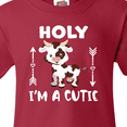 thumbnail image 4 of Inktastic I'm a Cutie White and Brown Holstein Cow with Arrows Youth T-Shirt, 4 of 5