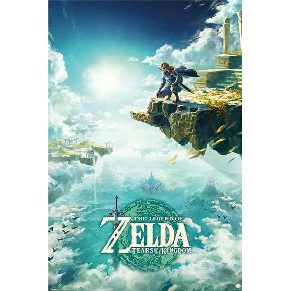 The Legend Of Zelda: Tears Of The Kingdom - Gaming Poster (Game Cover) (Size: 24" x 36")