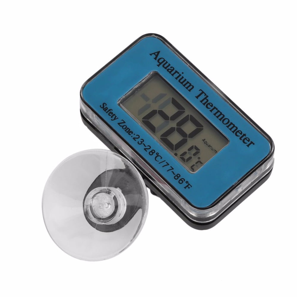 10 Waterproof Digital LCD Aquarium Thermometer Marine Thermometer with The Suction Cup Temperature Range Blue to 50 ?