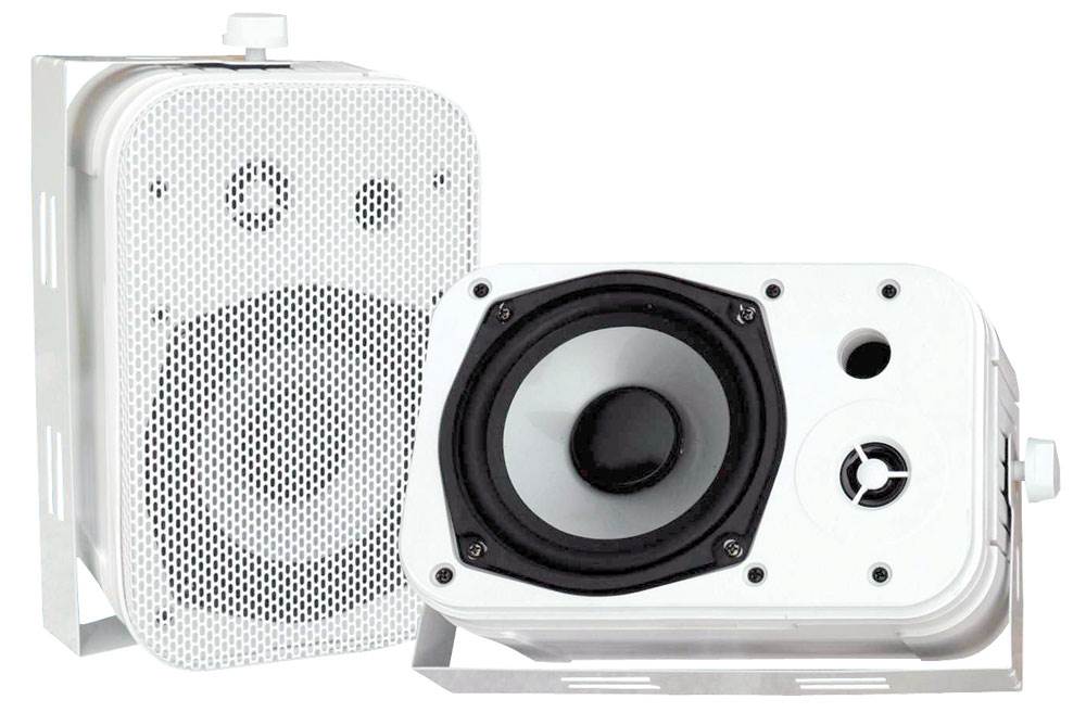 Pyle PDWR40W 5.25" White Indoor/Outdoor Waterproof Home Theater Speakers, 2 Pair - image 2 of 6