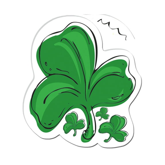Saint Patrick's Day Leprechaun 3 Leaf Clover Cut Out Decoration