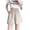White, variant on Womens Shorts High Waisted Athletic Shorts,,Xunlbb Women's Fashionable PrintedSolid Color Workwear Casual Shorts ,Khaki XL