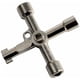 thumbnail image 1 of - Llave universal multifunción de 4 vías Llave triangular Llaves triangulares de fontanero para gabinetes de medidores eléctricos de gas Radiadores de purga (Color : A), 1 of 3