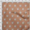thumbnail image 4 of oneOone Georgette Viscose Orange Fabric Abstract Block Sewing Craft Projects Fabric Prints By Yard 42 Inch Wide, 4 of 5