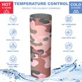 thumbnail image 5 of Camouflage 20 Oz Stainless Steel Skinny Tumbler – Vacuum Insulated Slim Travel Cup with Lid & Stainless Steel Straw, 360° Full Wrap Printed Tumbler for Home, Office & Outdoor Use, 5 of 6