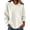 White, variant on Aboser Business Sweatshirts for Women Dressy Casual Patchwork Shirts Long Sleeve Collared Sweatshirt Comfy Soft Pullover Tops