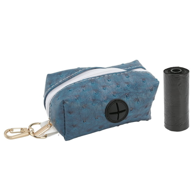 Ccdes Zipper Poop Bag Holder, Poop Bag Dispenser PU For Pets For Outdoor
