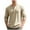 Khaki, variant on Mgmyaa Men's Button-Down Waffle Knit Shirt Breathable Long Sleeve Thermal Henley Casual Loungewear Pullover Work Shirt