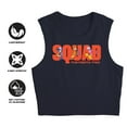 thumbnail image 4 of Popfunk Dora The Explorer Squad, The Fiesta Trio Women's Sleeveless Crop Top Tank, Navy, Large, 4 of 5