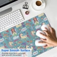 thumbnail image 4 of Long Mouse Pads for Desk,Turquoise Unicorn Magical Pattern Desk Mats on Top Of Desks, Desk Mouse Pad Extra Large with 3mm Non-Slip Base and Stitched Edge for Gaming,Office,Work,Home 31.5"x11.8", 4 of 6