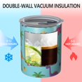 thumbnail image 2 of 12oz Coffee Tumblers Light Blue Dinosaur Palm Pattern Stainless Steel Vacuum Insulated Travel Tumbler Coffee Cups Mug with Lid and Straw with Cleaning Brush for Cold & Hot Drinks, 2 of 5