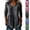 12# Black, variant on Womens Striped Peplum Tunic Tops Summer Linen 3/4 Length Sleeve Tops Loose Fit V Neck Ruffle Hem Casual Blouse for Office Vacation,Black ,XXL