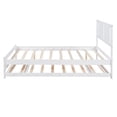thumbnail image 5 of Full Size Bed Frame with Adjustable Trundle, Modern Platform Bed with Headboard, No Spring Required Needed, Easy Assembly, 5 of 8