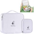 thumbnail image 2 of 2 Pack Medicine Bag, Portable First Aid Kit, Empty First Aid Kit, Empty Medicine Bag, Waterproof, Empty, for Outdoor Activities, Sports (White), 2 of 5