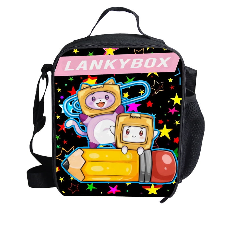 Lankybox Lunch Bag Cartoon Kindergarten Shoulder Bag Kids Backpack