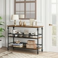 thumbnail image 3 of ChaoLink Industrial Sofa Table, 3-Tier Narrow Console with Open Shelves, Entryway, Hallway, Kitchen, Bedroom, 3 of 6