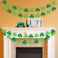 thumbnail image 4 of Coolmade 4 Pcs Shamrock Garland Clover Wreath Banner, St. Patrick's Day Garden Banner Decoration, 4 of 7